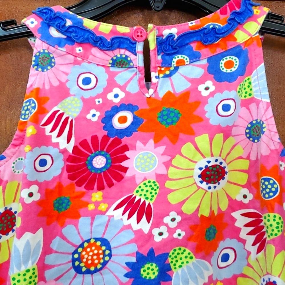 Hanna Andersson floral sleeveless dress - Picture 5 of 8